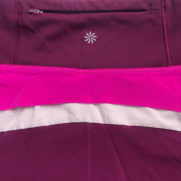 Athleta Running Free Women’s Color block 3.5 Pink Shorts Size M - Picture 4 of 5